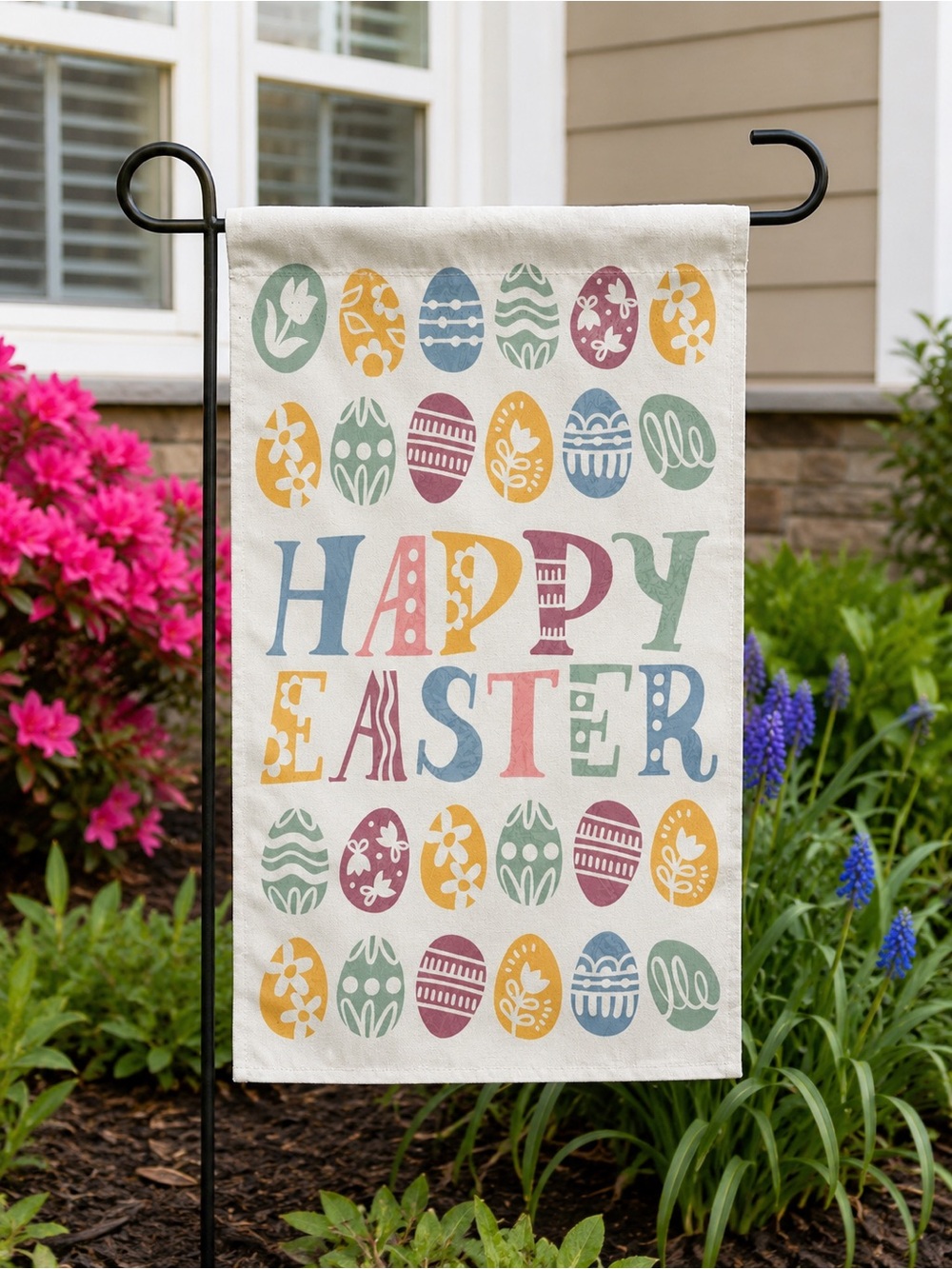 NEW! Easter Garden Flag 12.5 x 18 inches Indoor/Outdoor (FLAG ONLY!)